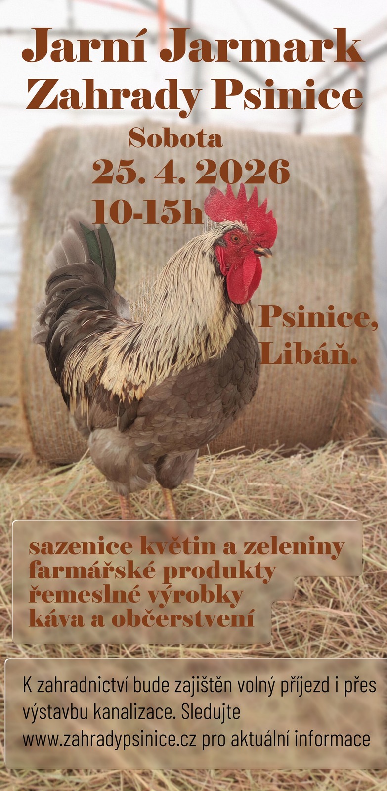 ZAHRADY PSINICE ZVOU NA JARNÍ JARMARK